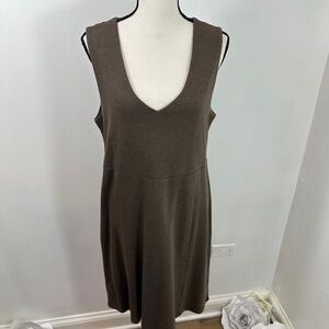 Horny Toad v-Neck Brown Knit Dress